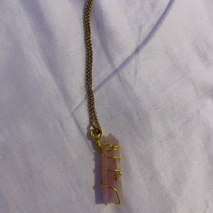 Non-Tarnish Rose Quartz Necklace